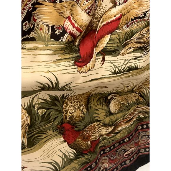 Vintage 80s pheasant/paisley maxi skirt/vest, art teacher, fall festival, folksy - Picture 6 of 8